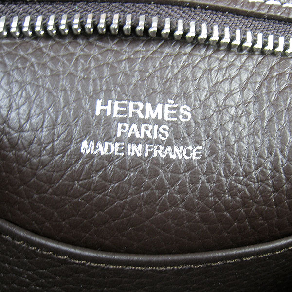 Knockoff Hermes Good News H Women Shoulder Bag Dark Coffee H2801 - Click Image to Close